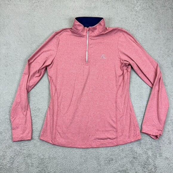 Rhoback Women’s Small Red 1/4 Zip Pullover Performance Golf Stretch - Picture 1 of 7